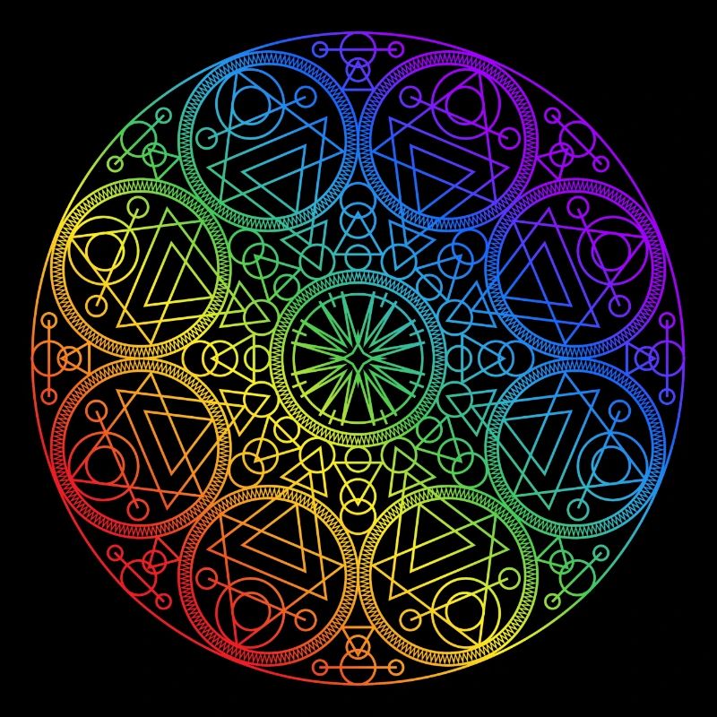 Mandala chakra rond