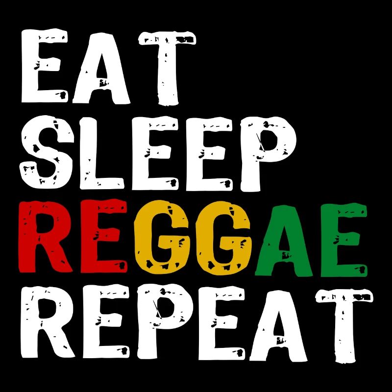 Reggae Jamaika Eat Sleep Reggae Repeat Geschenk