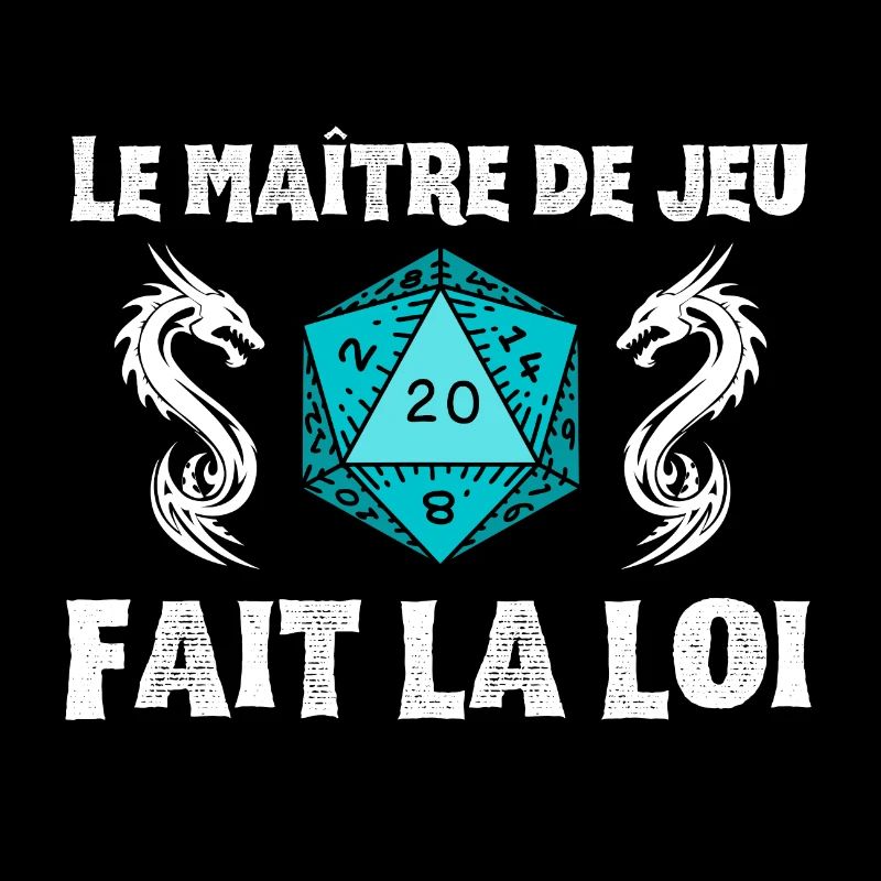 Maître du jeu de rôle donjons D20 M J dragons JDR