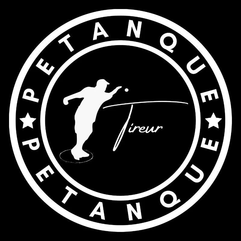 boule logo silhouette tireur