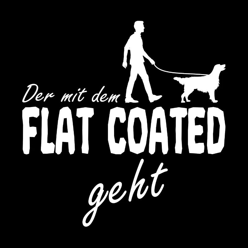 Flat Coated Retriever qui va avec sort