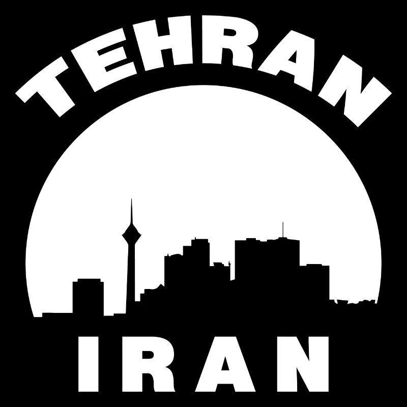 Tehran Iran Silhouette Cadeau