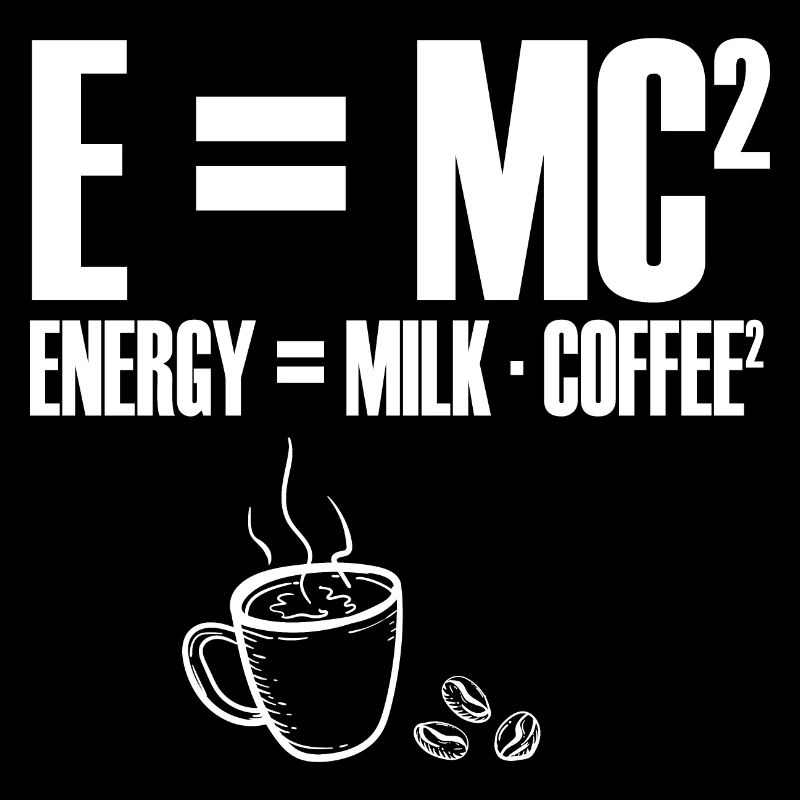 Kaffee Energie Mathe lustig E=MC²