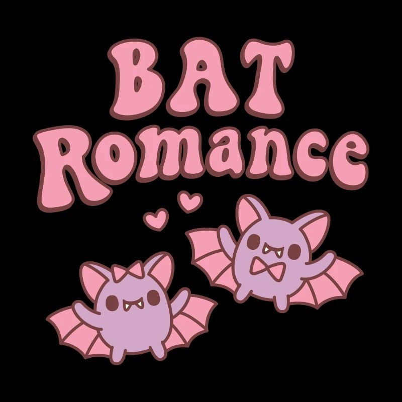 Mignon Vampire Bats Drôle Bat Romance Jeu de mots