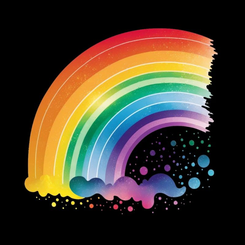 Arc-en-ciel semi-circulaire