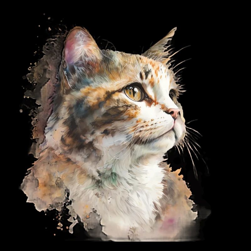 Aquarelle Chat / Katze