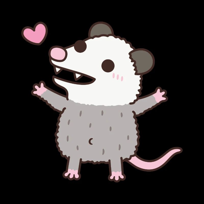 Niedliches Opossum Doodle