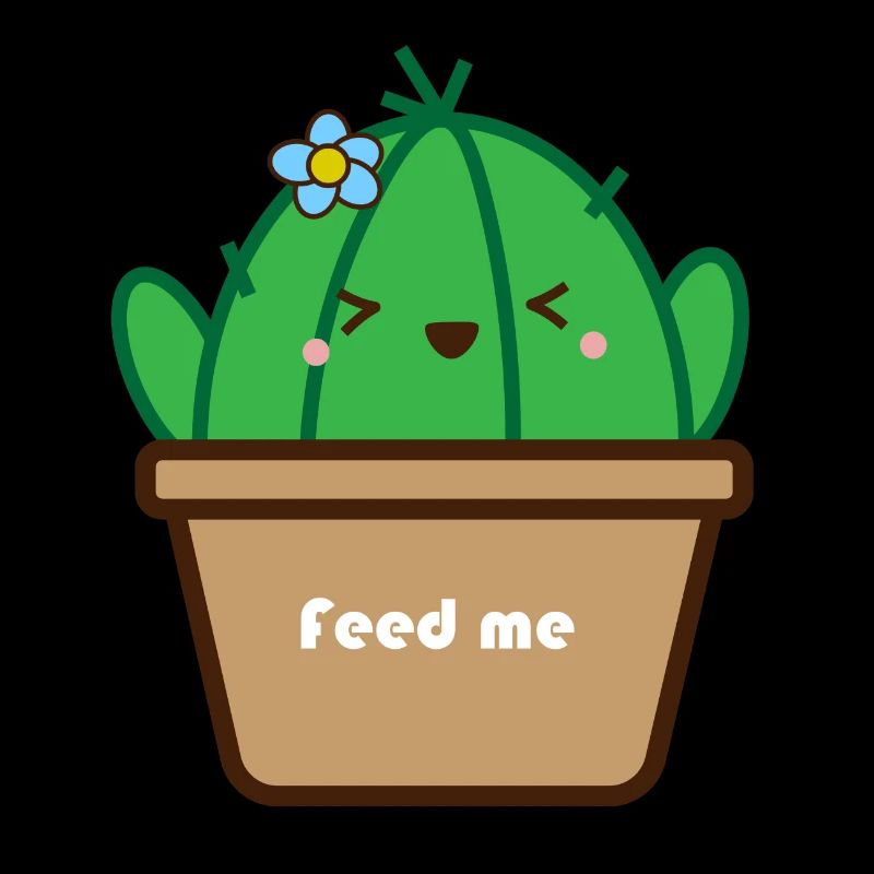 Bébé cactus 'Feed me' à la fleur bleue TM