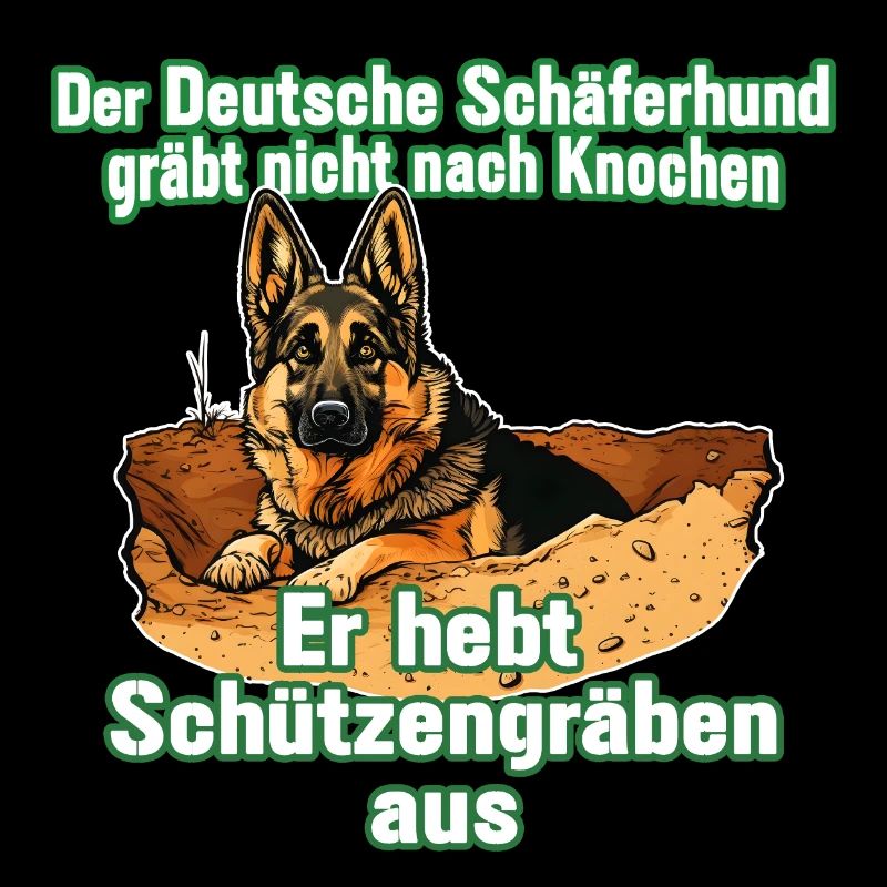 Deutscher Schäferhund - Schützengraben Spruch