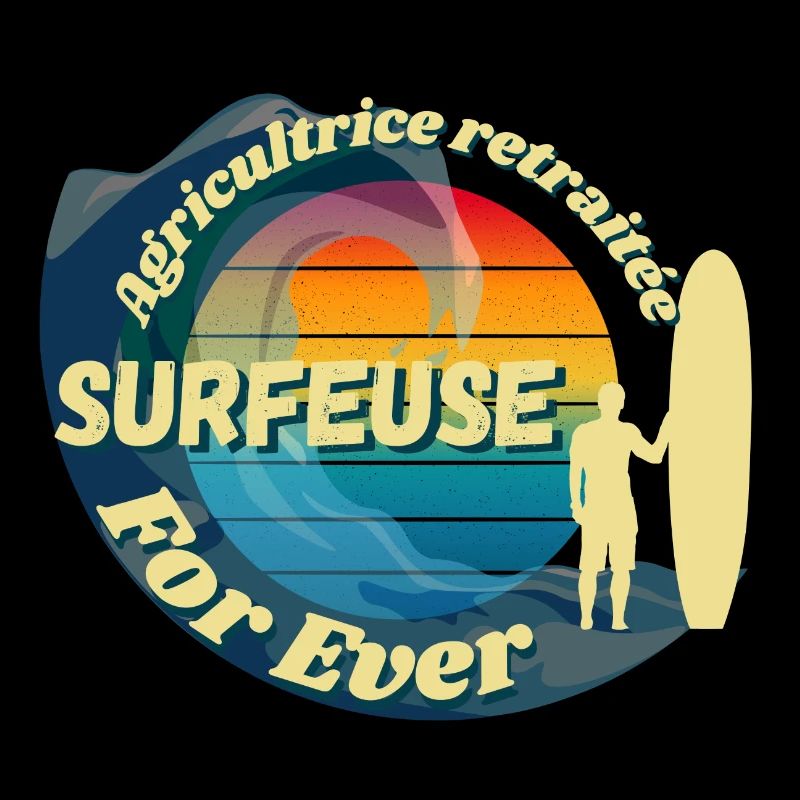 Agricultrice Retraitée surfeuse for ever