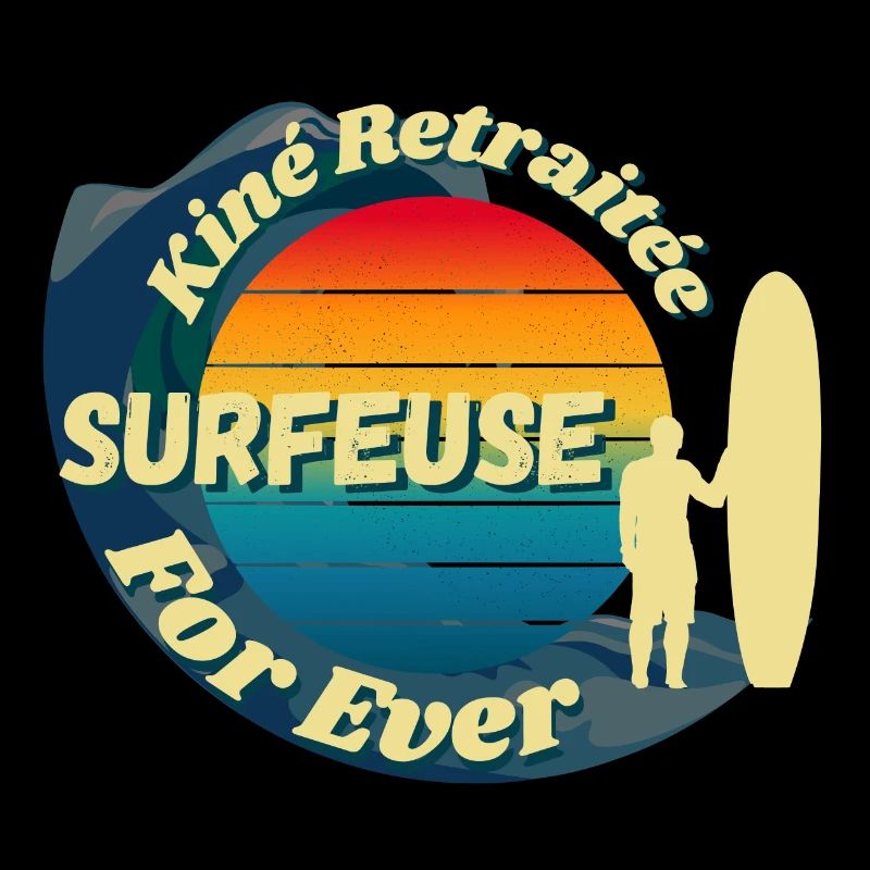 Kiné Retraitée surfeuse for ever