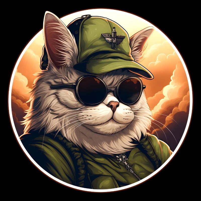 Cat with cap
