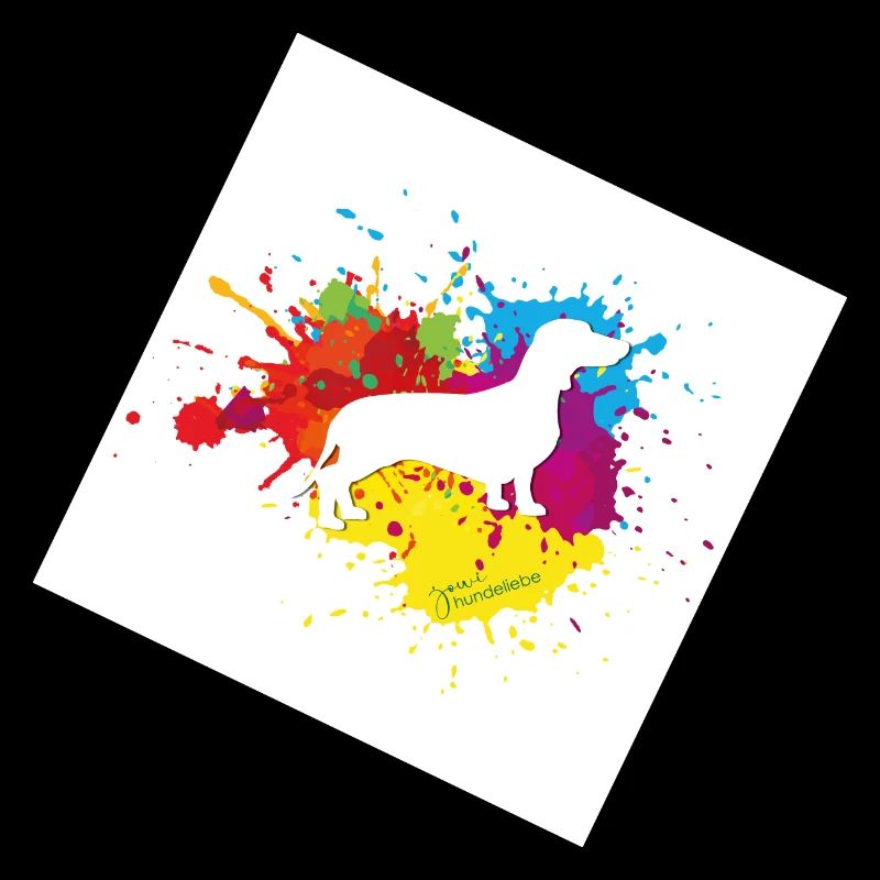 Dackel Farbklecks
