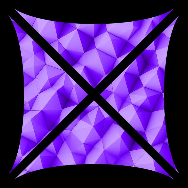 Abstraktes Polygon Design lila