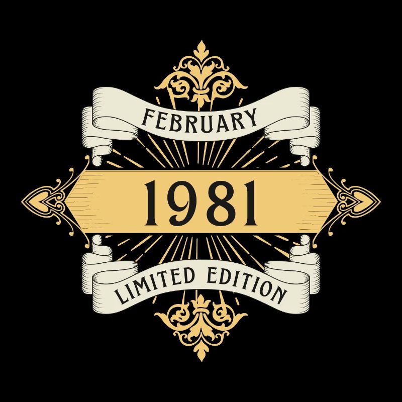 Februar 1981 Geburtstag Limited Edition
