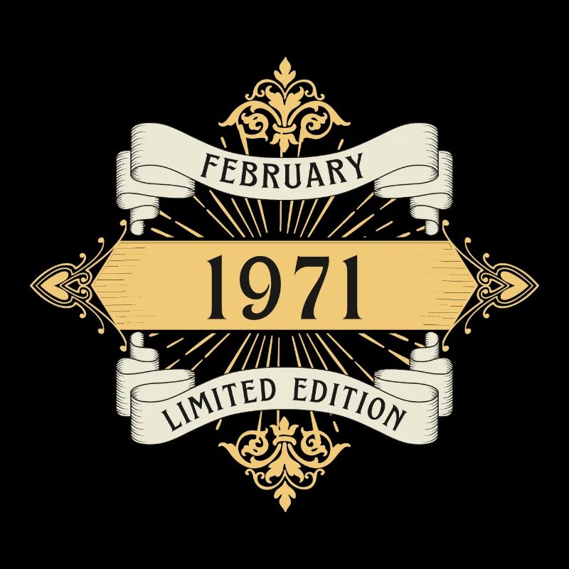 Februar 1971 Geburtstag Limited Edition