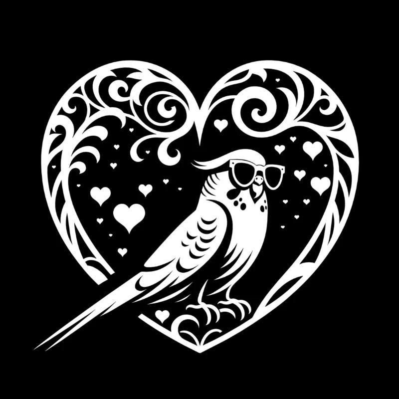 La perruche décontractée dans l’âme