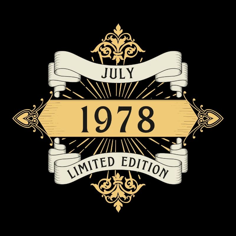 Juli 1978 Geburtstag Limited Edition