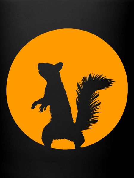 Eichhörnchen im Mondschein
