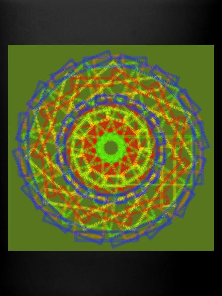Vert, rouge, bleu, roue