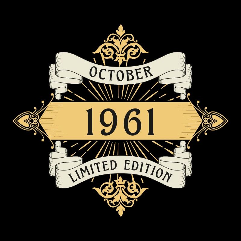 Oktober 1961 Geburtstag Limited Edition