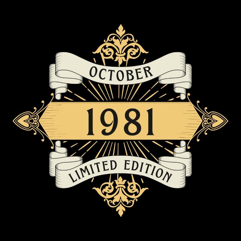 Oktober 1981 Geburtstag Limited Edition