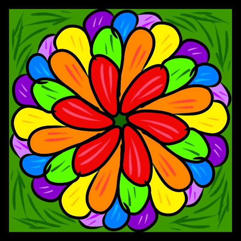 Regenbogenfarbe Blume