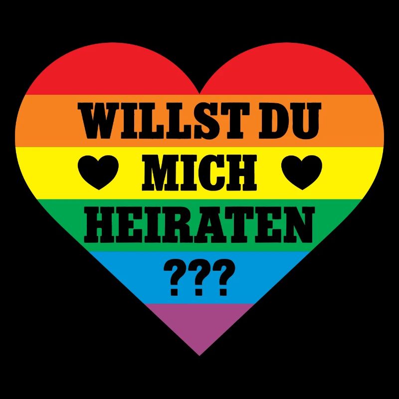 Willst Du Mich Heiraten Regenbogen Hochzeit Antrag