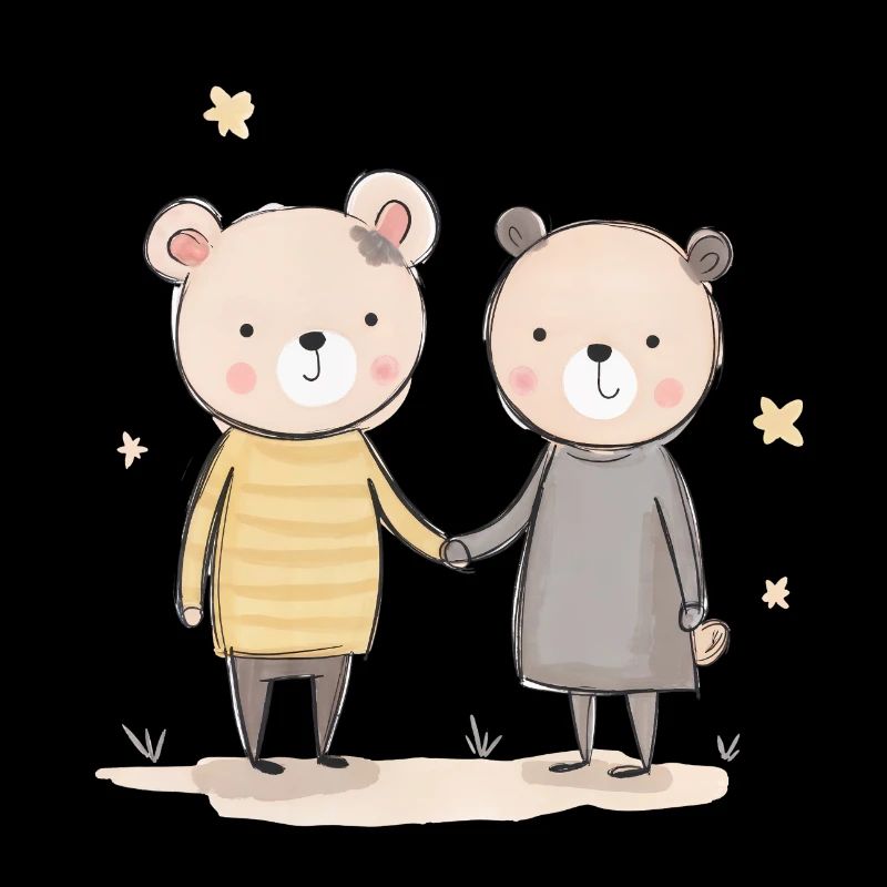 Paire d’ours