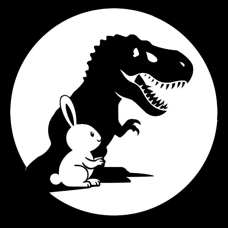 Klein aber oho! starker Hase T-Rex Schatten