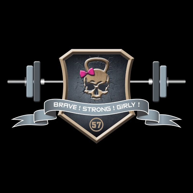 Logo Brave Strong Girly