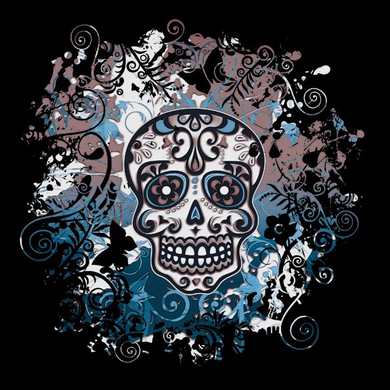 Tête de mort Sugar Sugar DeNtole Fleur Fleurs