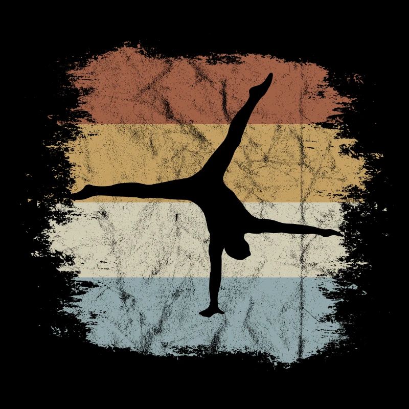 Retro Vintage Style Handstand Einarm Akrobatik
