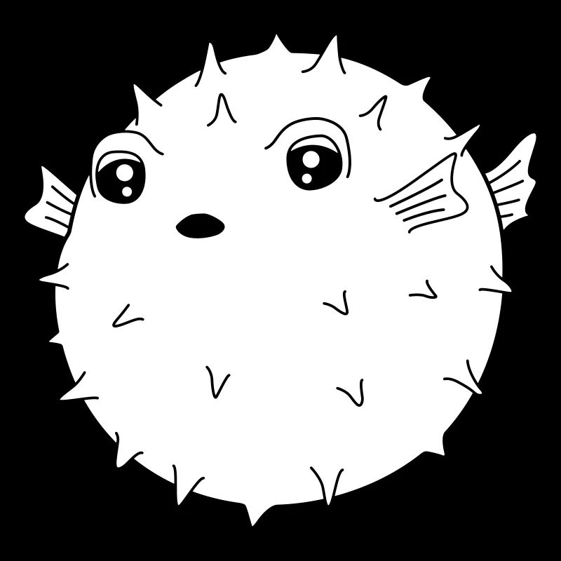 fugu blanc rigolo