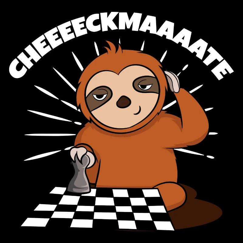 Chess Sloth Funny Ceckmate In One Slow Chess