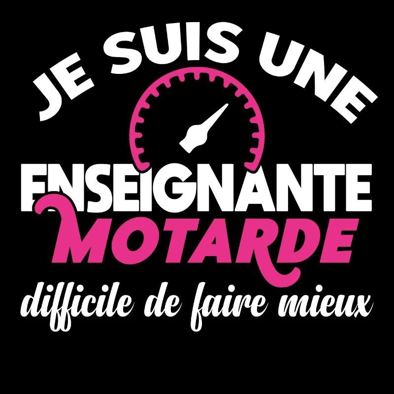 Enseignante motarde, idée cadeau passion moto