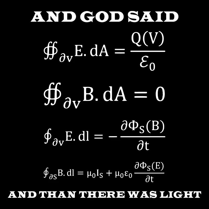 And god said Professor gift physics school atom