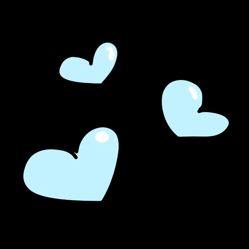 coeurs bleus