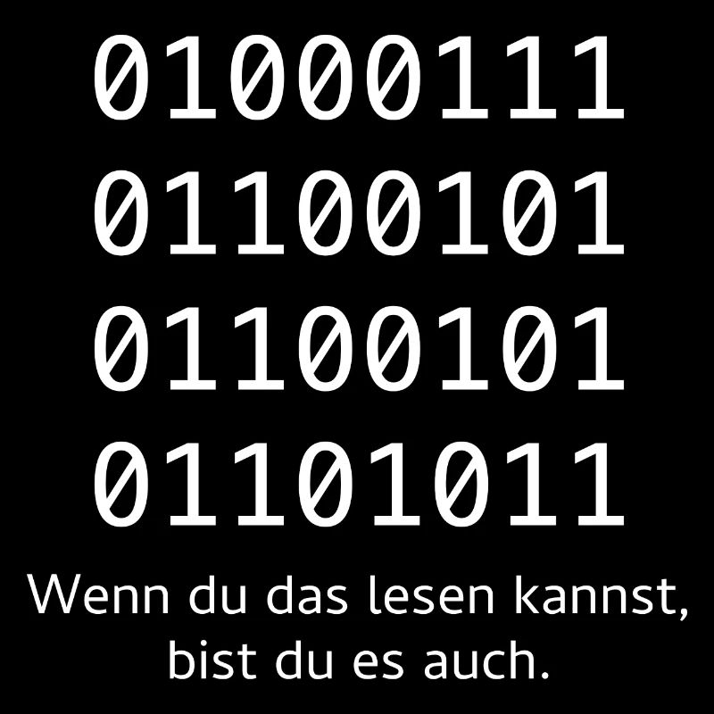Lustiger Binärcode Spruch für Programmierer Nerd