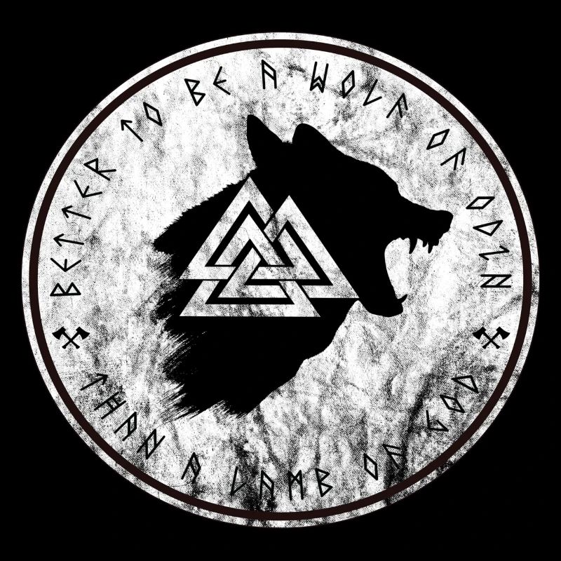 Wikinger Kompass Fenrir Wolf Vegvisir Kompass Valh