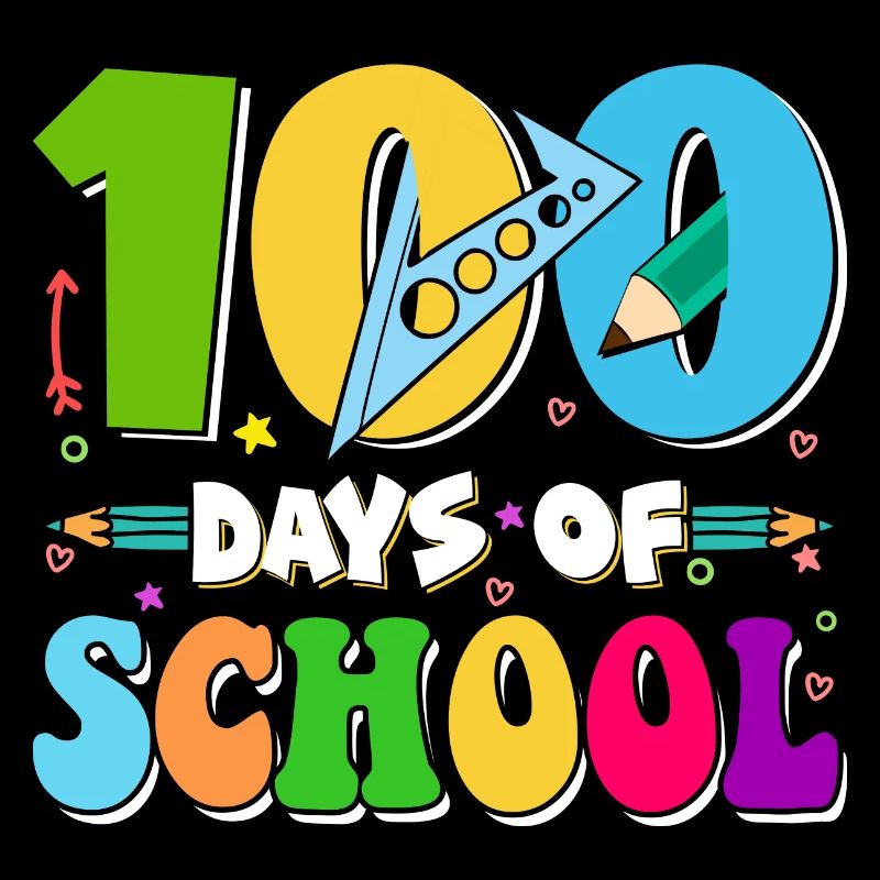 100 Days School Child School Beginners Math