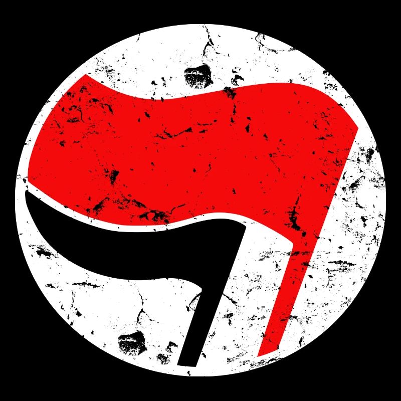 Antifa logo simple grunge