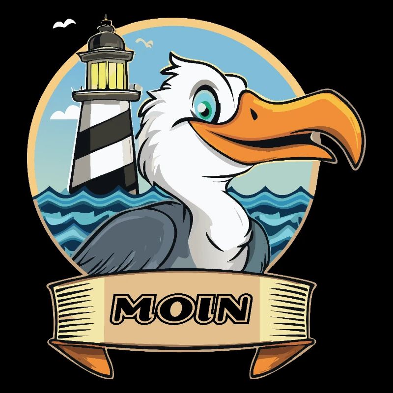 Moin -Möve avec phare
