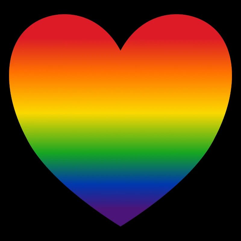 Herz Regenbogenfarben Geschenk