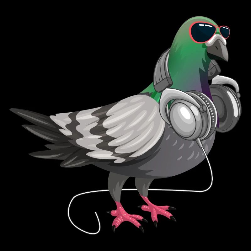 Drôle de techno sourd oreillers musique oiseaux