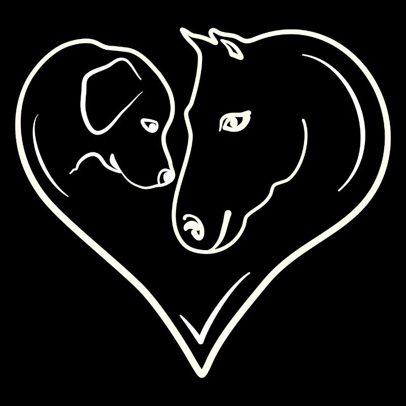 Cœur de chien de cheval
