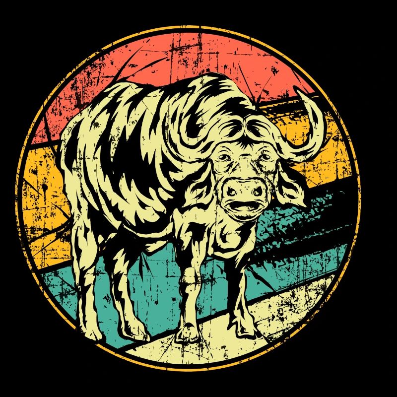 Buffle vintage buffle d’eau