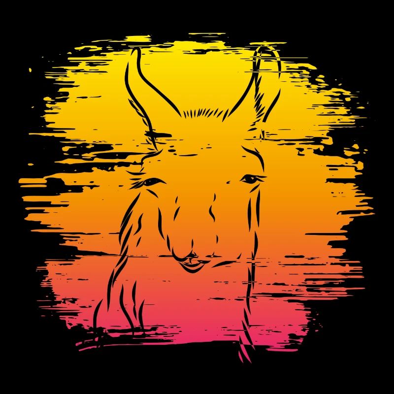 Lama Alpaca Vacances Coucher de Soleil
