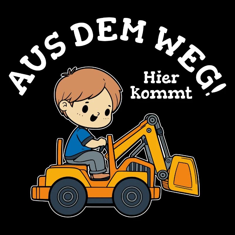 Bagger Junge Kinder Name Vorlage