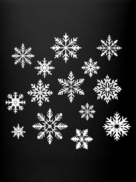 Snowflakes white